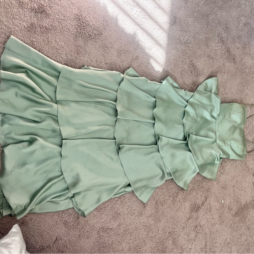 B Darlin Green Maxi Dress